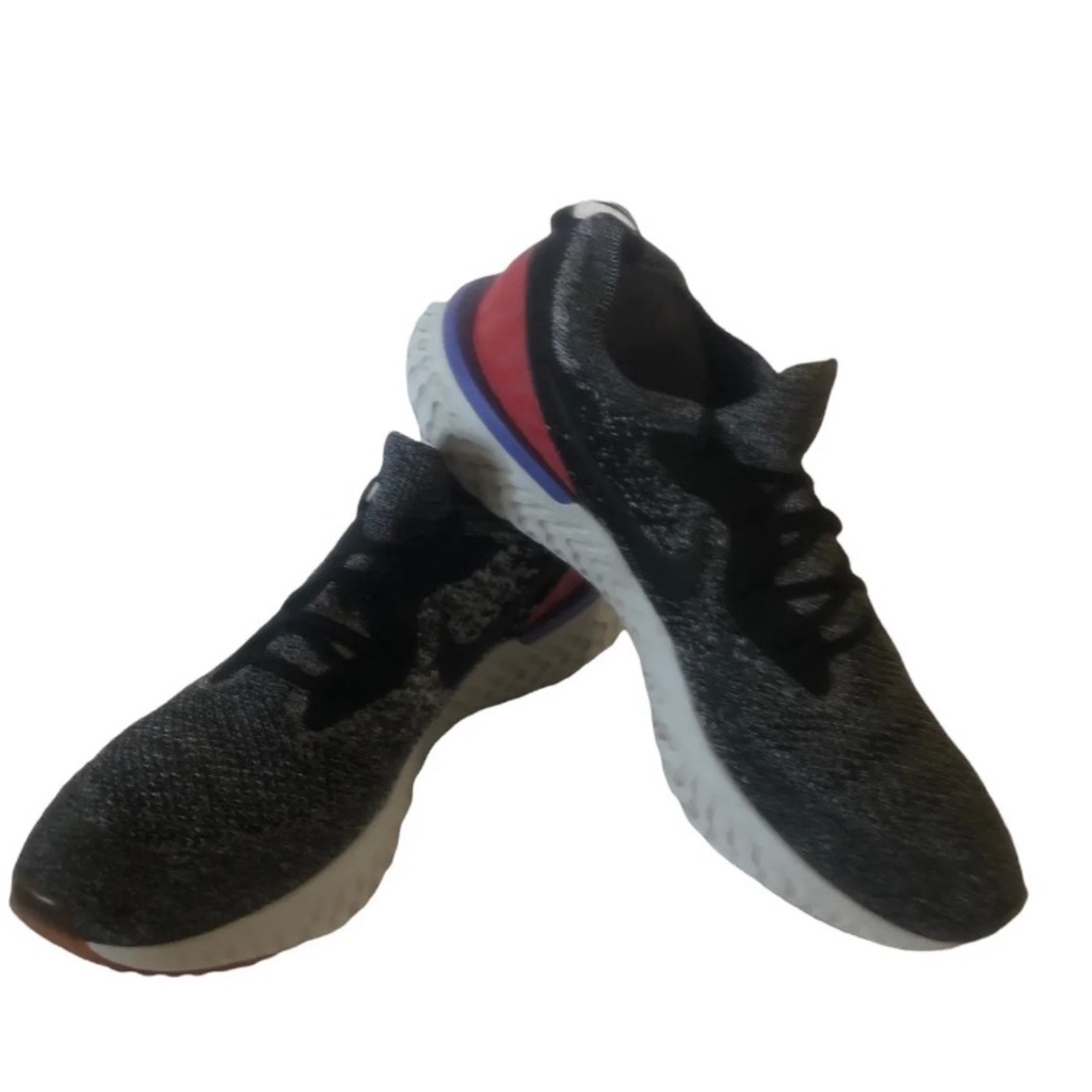 Nike Epic React Flyknit Mens Size 13 "Red Orbit" Oreo Running Shoes AQ0067-006